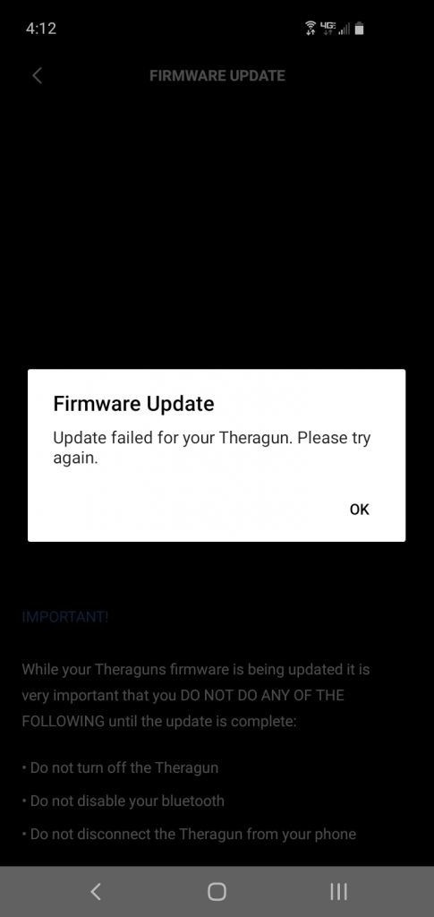 Firmware Update Theragun PRO Elite Prime